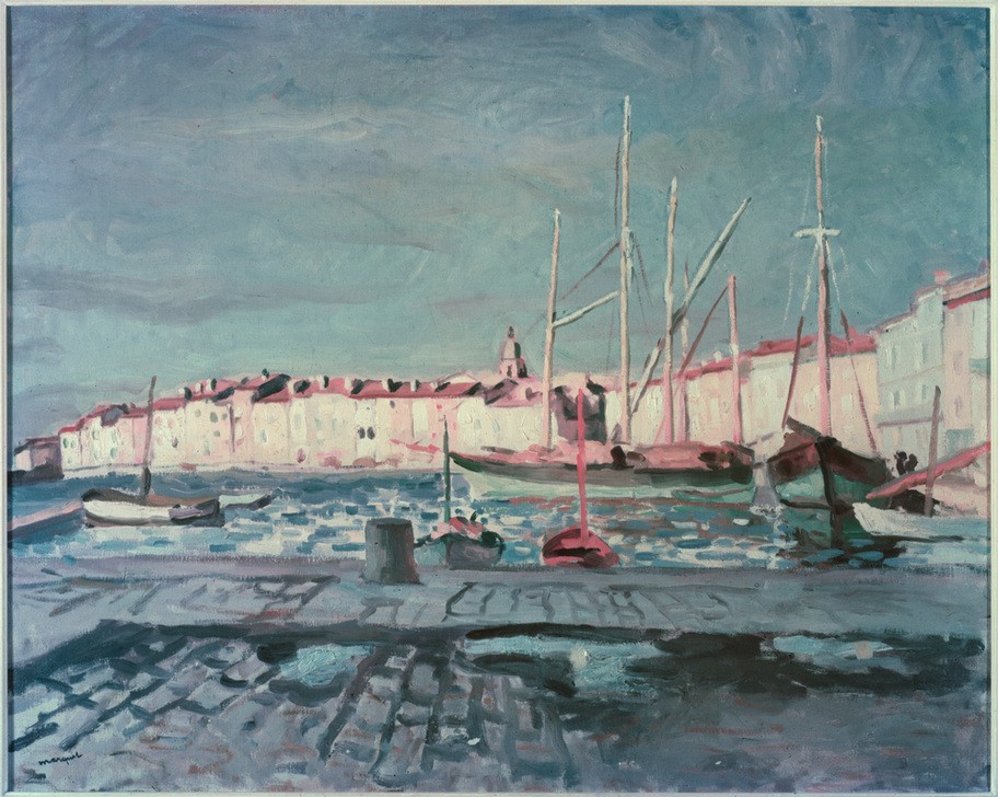 Albert Marquet, Port de St-Tropez (Hafen,Kunst,Fauves,Französische Kunst,Jahrhundertwende)