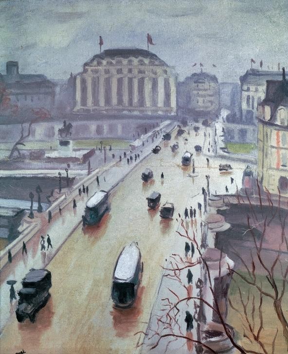 Albert Marquet, Le Pont Neuf (Brücke,Geographie,Verkehr,Französische Kunst,Stadtverkehr,Stadtlandschaft,Topographie)