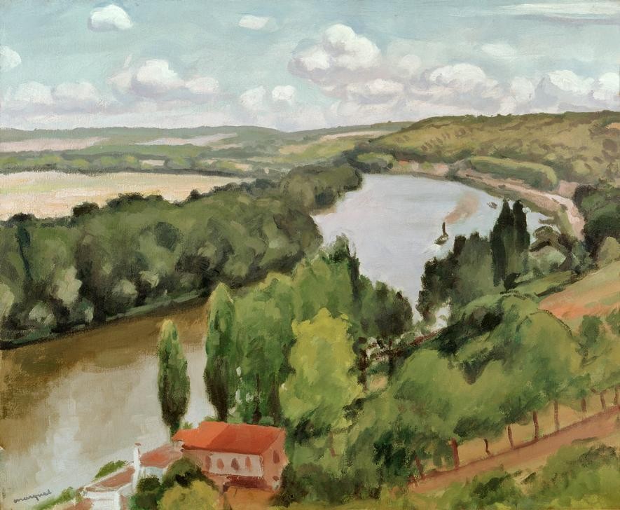 Albert Marquet, Paysage (Kunst,Landschaft,Fluss,Französische Kunst,Nabis)