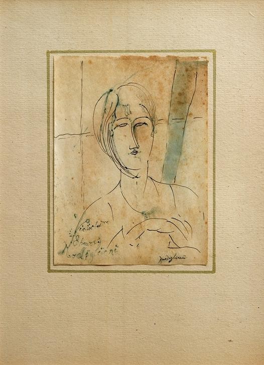 Amedeo Modigliani, Victoire (Frau,Mensch,Portrait,Italienische Kunst,Fälschung,Junge Frau,Ecole De Paris)