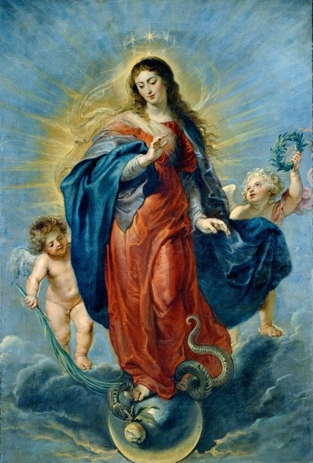 Peter Paul Rubens, Immaculate conception (Religion,Maria Mit Kind,Portrait,Ritual,Serpent)