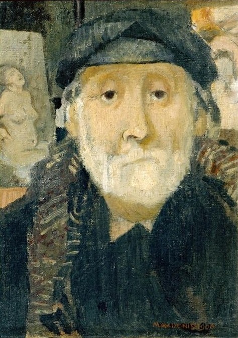 Maurice Denis, Portrait of the painter Degas (Künstler, Portrait, Degas, Bart, Kappe, alter Mann, Maler, Persönlichkeiten, Wohnzimmer, Galerie, Wunschgröße, Zeichnung, Studie, bunt)