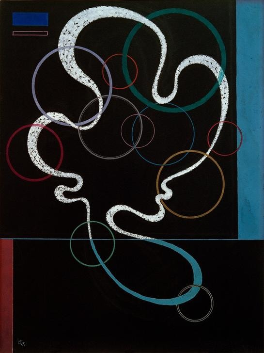 Wassily Kandinsky, Linie mit Begleitung (Kunst,Abstrakte Kunst,Russische Kunst,Abstraktion)