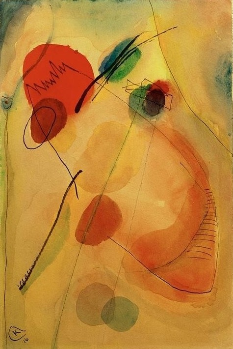 Wassily Kandinsky, Ohne Titel (Kunst,Der Blaue Reiter,Abstrakte Kunst,Russische Kunst,Abstraktion)