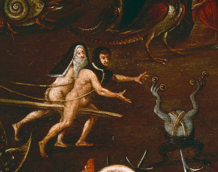 Hieronymus Bosch, Die Hölle (Jüngstes Gericht,Verdammte,Hölle,Phantastische Kunst,Niederländische Kunst)