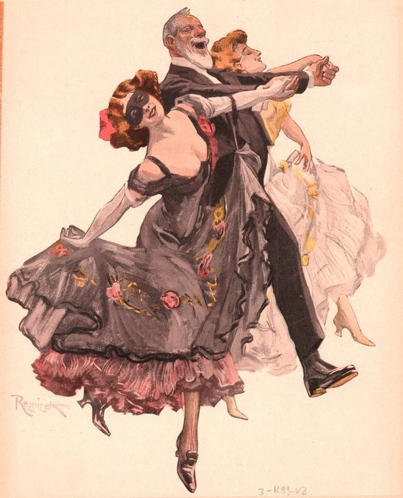 Ferdinand von Reznicek, Kinder san mir lustig (Jugend (Lebensalter),Lebensalter,Mann,Publizistik,Alter,Dekollete,Zeitschrift,Johannistrieb,Österreichische Kunst,Ausgelassenheit,Amüsieren)