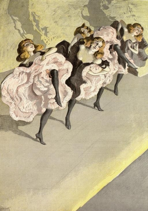 Ferdinand von Reznicek, Cancan (Deutsche Kunst,Jugendstil,Musik,Tänzerin,Tanz,Volkskunde,Österreichische Kunst,Cancan,Land Und Leute)