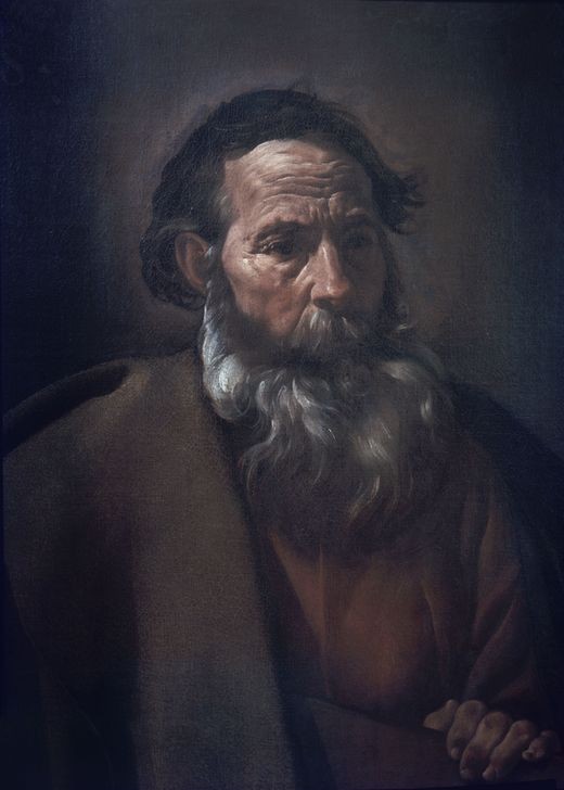 Diego Rodriguez de Silva y Velasquez, Saint Paul (Mann,Alter,Bart,Portrait,Alter Mann,Überalterung)