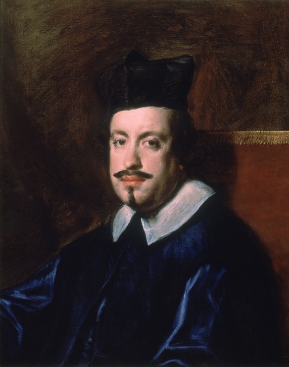 Diego Rodriguez de Silva y Velasquez, Portrait of Camilo Masini (Figurine,Kardinal,Barock,Schnurrbart,Klerus,Portrait,Spitzbart,Figur,Bartpflege,Statuette,Auftraggeber)