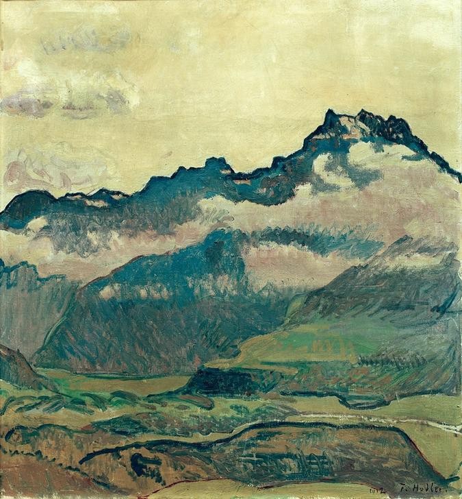 Ferdinand Hodler, Dents-du-Midi (Gebirge,Jugendstil,Landschaft,Schweizerische Kunst)