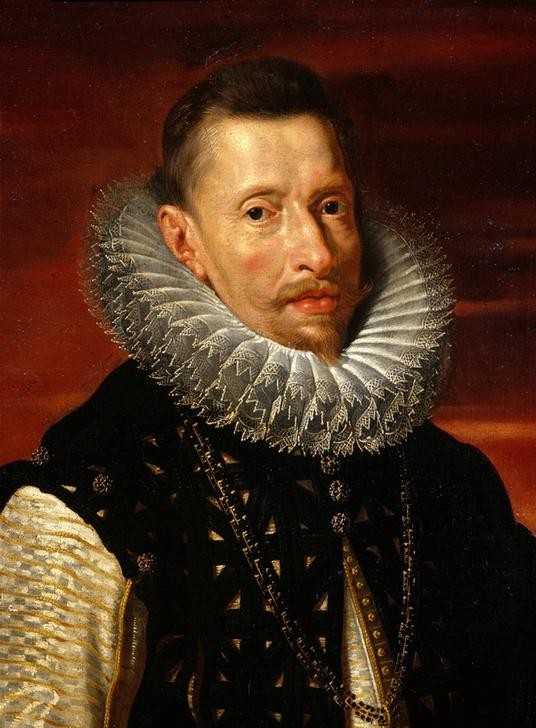 Peter Paul Rubens, Erzherzog Albrecht VII. (Erzherzog,Geschichte,Goldenes Vlies,Mann,Orden (Auszeichnung),Bart,Barock,Spitzen,Portrait,Halskrause,Niederländische Kunst,Spitzenkragen,Person,Statthalter,Orden (Allgemein))
