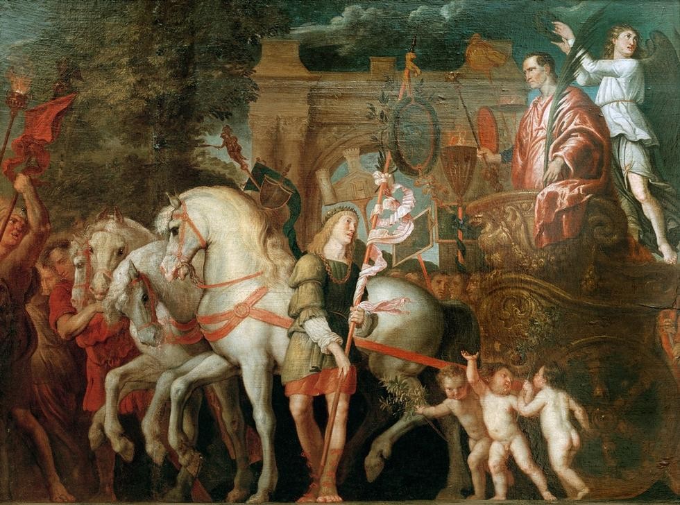 Peter Paul Rubens, Der Triumph Caesars (Militär,Szene,Barock,Triumphzug,Triumph,Römisches Reich,Person)