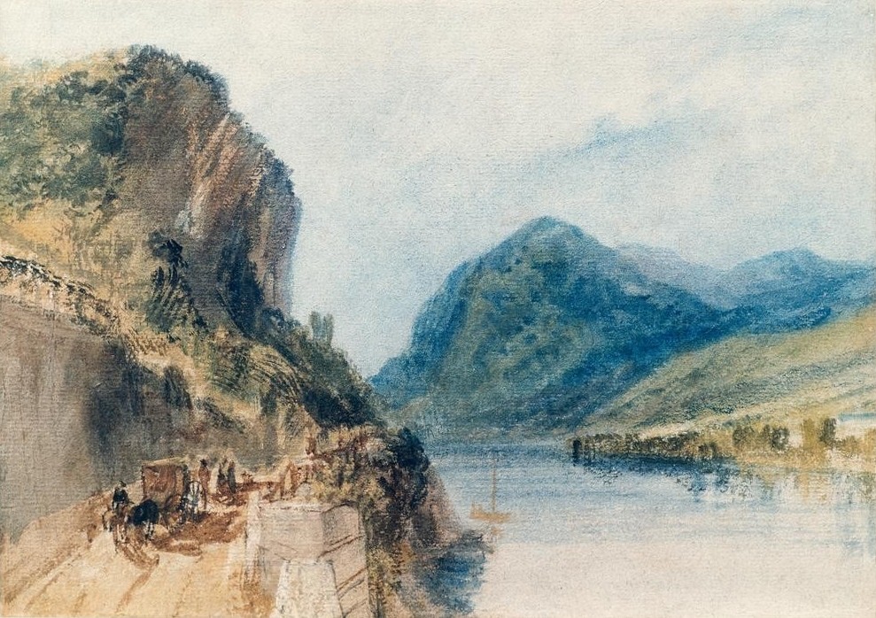 JOSEPH MALLORD WILLIAM TURNER, Der Drachenfels (Geographie,Landschaft,Englische Kunst,Topographie,Rheinromantik)