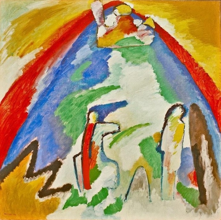 Wassily Kandinsky, Berg (Landschaft,Fauves,Expressionismus,Russische Kunst,Jahrhundertwende,Abstraktion,Berg,Neue Kuenstlervereinigung Muenchen)