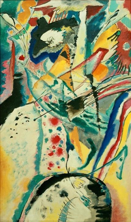 Wassily Kandinsky, Große Studie zu dem Wandbild für Edwin R. Campbell Nr. 3 (Abstrakte Kunst,Russische Kunst)