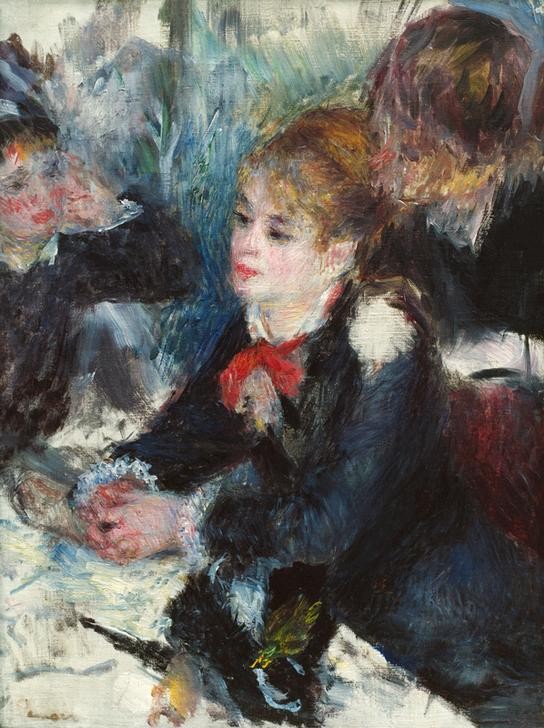 Pierre-Auguste Renoir, Chez la modiste (Beruf,Frau,Maler (Künstler),Mensch,Modistin,Impressionismus,Französische Kunst,Einkauf)