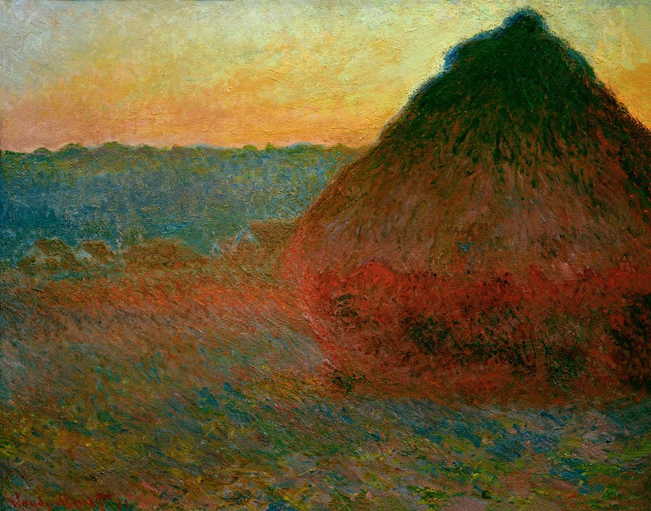 Claude Monet, Heuhaufen (Ernte,Impressionismus,Heu,Französische Kunst,Heuschober,Landwirtschaft)
