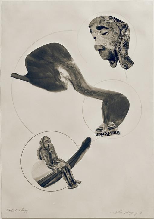 Laszlo Moholy-Nagy, In Gottes Gehörgang (Bauhaus,Deutsche Kunst,Kunst,Fotomontage,Konstruktivismus,Ungarische Kunst,Gehör,Akustik,Gott,Abstraktion)