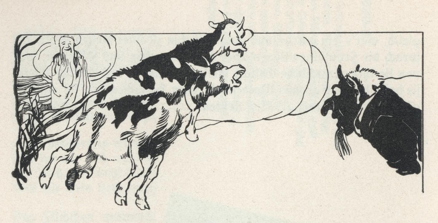 Carl Fahringer, Unbekannt (KINDER- UND JUGENDBUCH, LITERATUR, MÄRCHEN, SCHÖPFUNGSMYTHEN, ZIEGE, TEUFEL, GOTTVATER, ÖSTERREICHISCHE KUNST, ILLUSTRATION, BUCHILLUSTRATION, GOTT, SCHWANK, BÖSE (MORAL), SAMMLUNG AKG-IMAGES, GERLACH & WIEDLING, PERSON, SYMBOLIK)