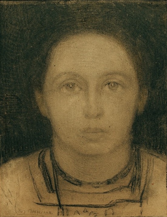 Piet Mondrian, Portrait (Frau,Mensch,Portrait,Niederländische Kunst,Junge Frau)
