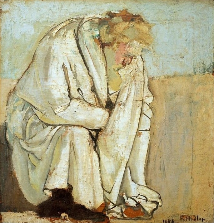 Ferdinand Hodler, Der Philosoph (Mann,Philosoph,Philosophie,Portrait,Schweizerische Kunst)