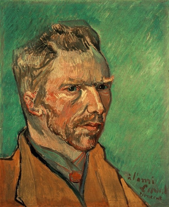 Vincent van Gogh, Selbstbildnis (Künstler,Maler (Künstler),Mann,Selbstbildnis,Portrait,Niederländische Kunst,Person,Genie)