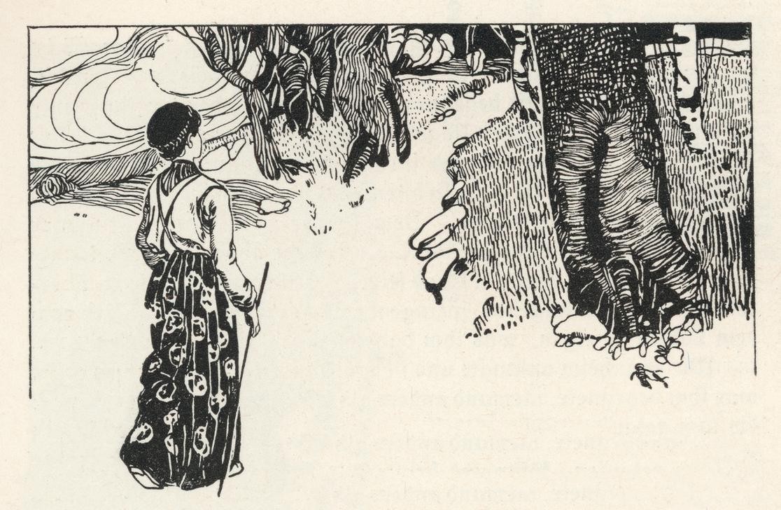 Carl Fahringer, Unbekannt (KINDER- UND JUGENDBUCH, LITERATUR, MÄRCHEN, MORAL, ÖSTERREICHISCHE KUNST, ILLUSTRATION, BUCHILLUSTRATION, SAMMLUNG AKG-IMAGES, GERLACH & WIEDLING, PERSON, SYMBOLIK)