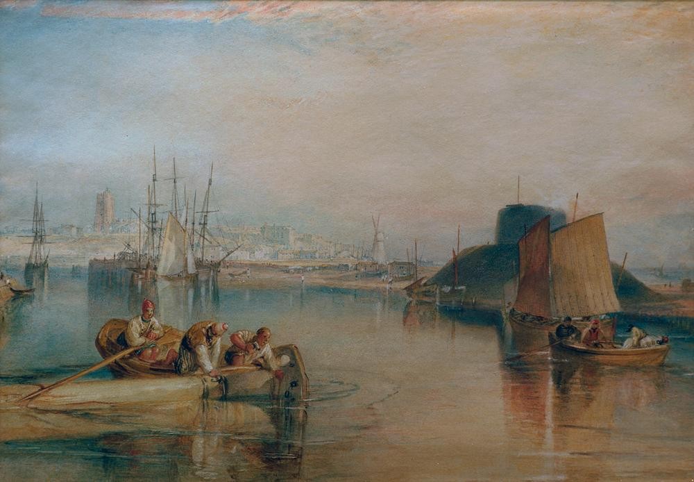 JOSEPH MALLORD WILLIAM TURNER, Aldborough, Suffolk (Geographie,Vedute,Stadtansicht,Englische Kunst,Romantik,Topographie)