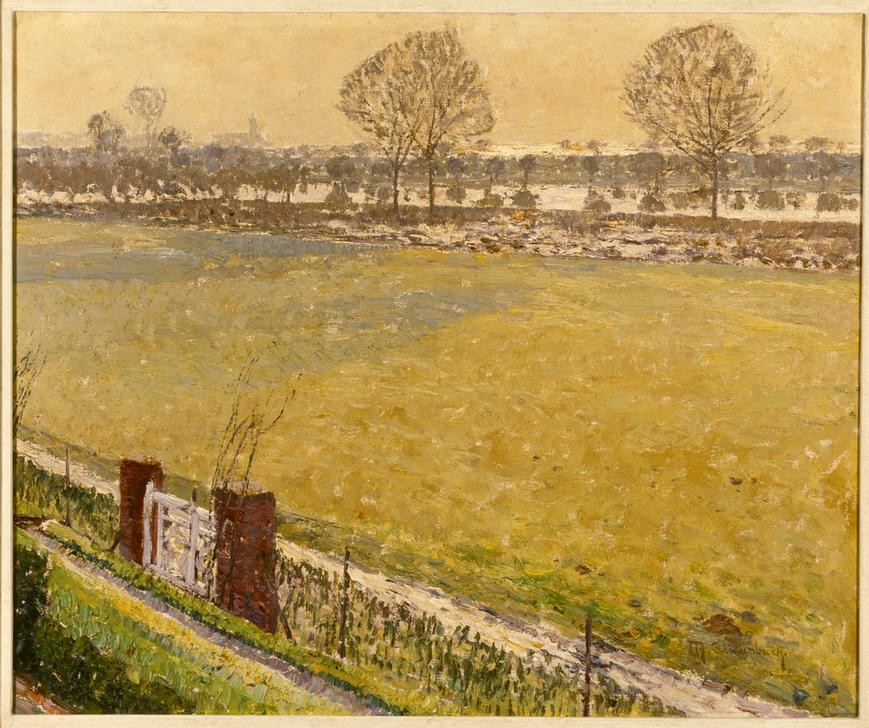 Max Clarenbach, Unbekannt (DEUTSCHE KUNST, KUNST, LANDSCHAFT, IMPRESSIONISMUS, FLUSS, WIESE, UFER, PRIVATSAMMLUNG)