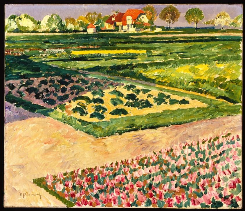 Max Clarenbach, Unbekannt (DEUTSCHE KUNST, GARTEN UND PARK, KUNST, LANDSCHAFT, IMPRESSIONISMUS, HAUSGARTEN, ZIERGARTEN, PRIVATSAMMLUNG, RABATTE, BEET)