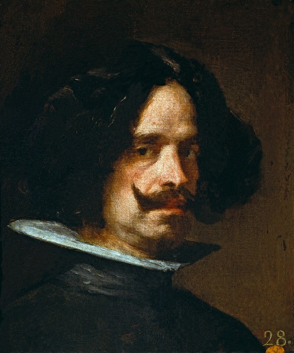 Diego Rodriguez de Silva y Velasquez, Selbstbildnis (Künstler,Maler (Künstler),Mann,Barock,Selbstbildnis,Portrait,Spanische Kunst,Person)