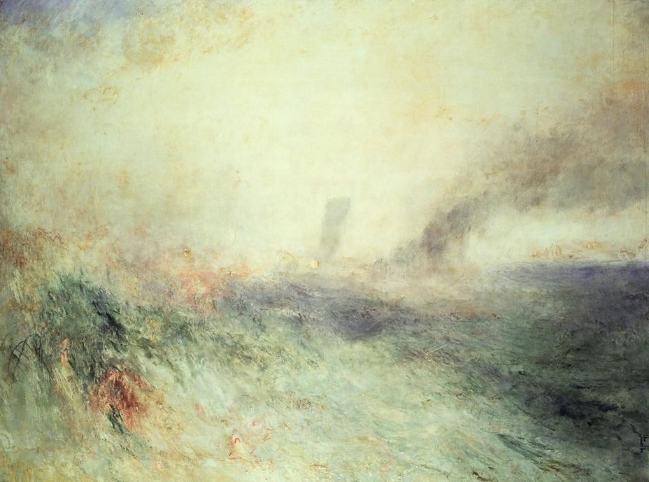 JOSEPH MALLORD WILLIAM TURNER, Seascape: Folkestone (Elemente,Küste,Kunst,Landschaft,Meer,Marinemalerei,Brandung,Englische Kunst,Unwetter,Romantik,Abstraktion,Schlechtes Wetter,Sturm)