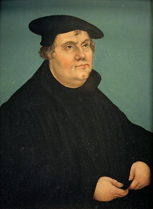 Lucas Cranach der Ältere, Martin Luther (Martin Luther, Religion, Reformation, Protestantismus, Portrait, Professor, Persönlichkeiten, Klassiker, Renaissance, Wunschgröße, Wohnzimmer)