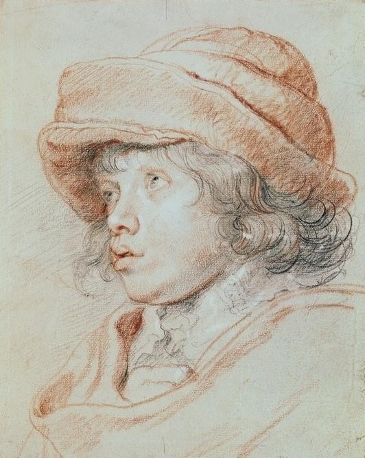 Peter Paul Rubens, Rubens’ Sohn Nicolas (Flämische Kunst,Kind,Kopfbedeckung,Kunst,Barock,Portrait,Niederländische Kunst,Knabe,Kappe (Kopfbedeckung),Sohn,Kopf,Sohn Von Berühmten,Blick (Allgemein),Dreiviertelprofil,Filzhut)