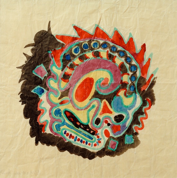 August Macke, Abstraktes Muster III (Deutsche Kunst,Expressionismus,Der Blaue Reiter,Abstrakte Kunst)