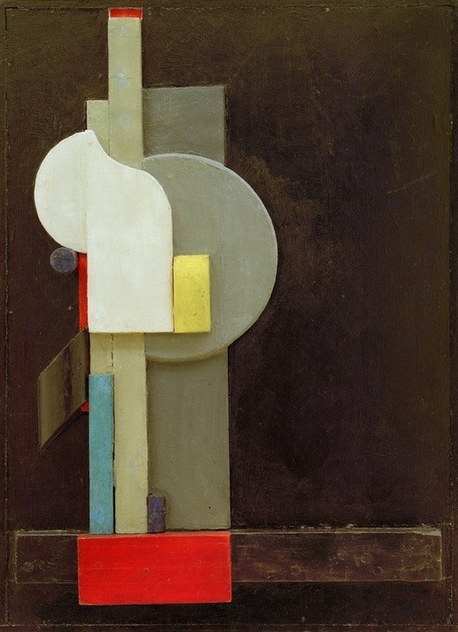 Kurt Schwitters, Merz 1926, 3. Cicero (Klassische Moderne, Malerei, Abstrakt, Collage, Holz, geometrische Formen, Wunschgröße, Papierschnipsel, Dadaismus, Wohnzimmer, Treppenhaus, bunt)