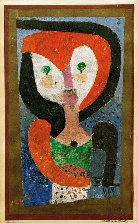 Paul Klee, Mädchen aus Sachsen (Deutsche Kunst,Frau,Mensch,Portrait,Schweizerische Kunst,Junge Frau, Klassische Moderne, Wunschgröße, Wohnzimmer, Treppenhaus)