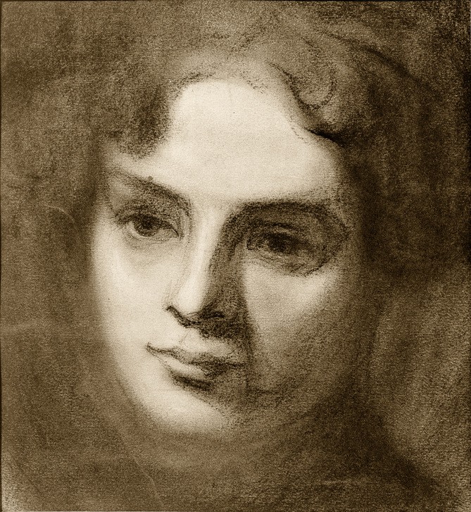 Egon Schiele, Porträt eines Mädchens (Frau,Kunst,Mädchen,Mensch,Portrait,Österreichische Kunst,Kopf,Jahrhundertwende,Junge Frau)