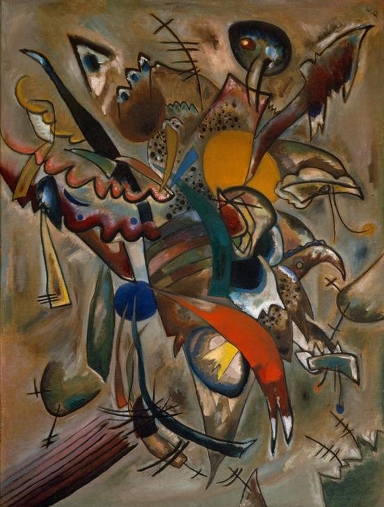 Wassily Kandinsky, Bild mit Spitzen (Komposition Nr. 234) (Kunst,Abstrakte Kunst,Russische Kunst)