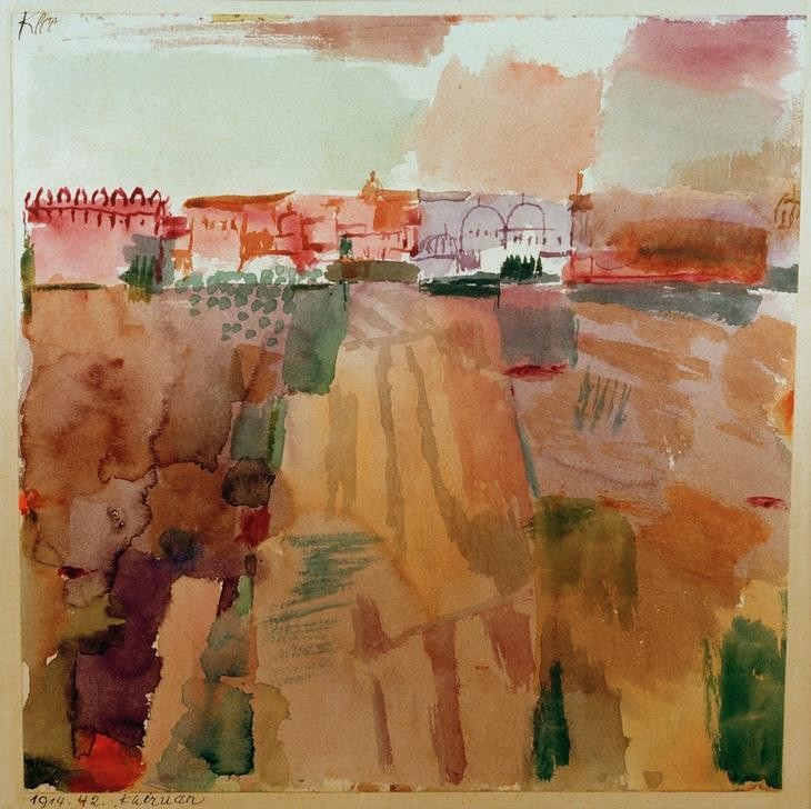 Paul Klee, Kairouan (Deutsche Kunst,Geographie,Kunst,Expressionismus,Der Blaue Reiter,Vedute,Stadtansicht,Architekturdarstellung,Schweizerische Kunst,Topographie,Die Tunisreise)