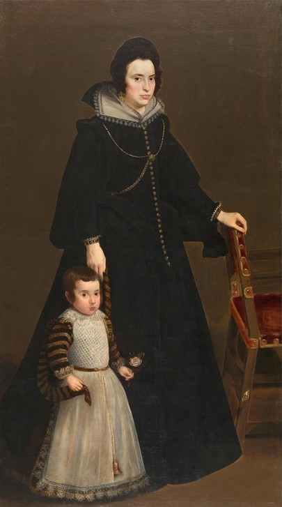 Diego Rodriguez de Silva y Velasquez, ntonia de Ipeñarrieta y Galdós and her son, Luis