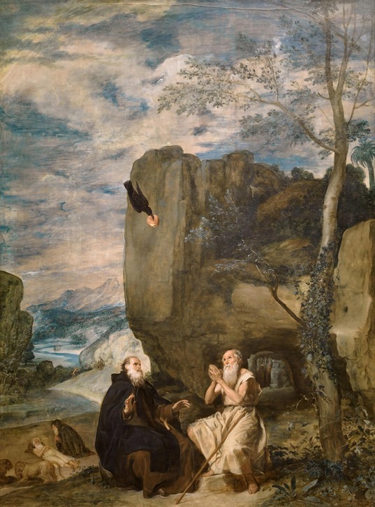 Diego Rodriguez de Silva y Velasquez, Saint Anthony the Abbot and Saint Paul, the First Hermit (Religion)