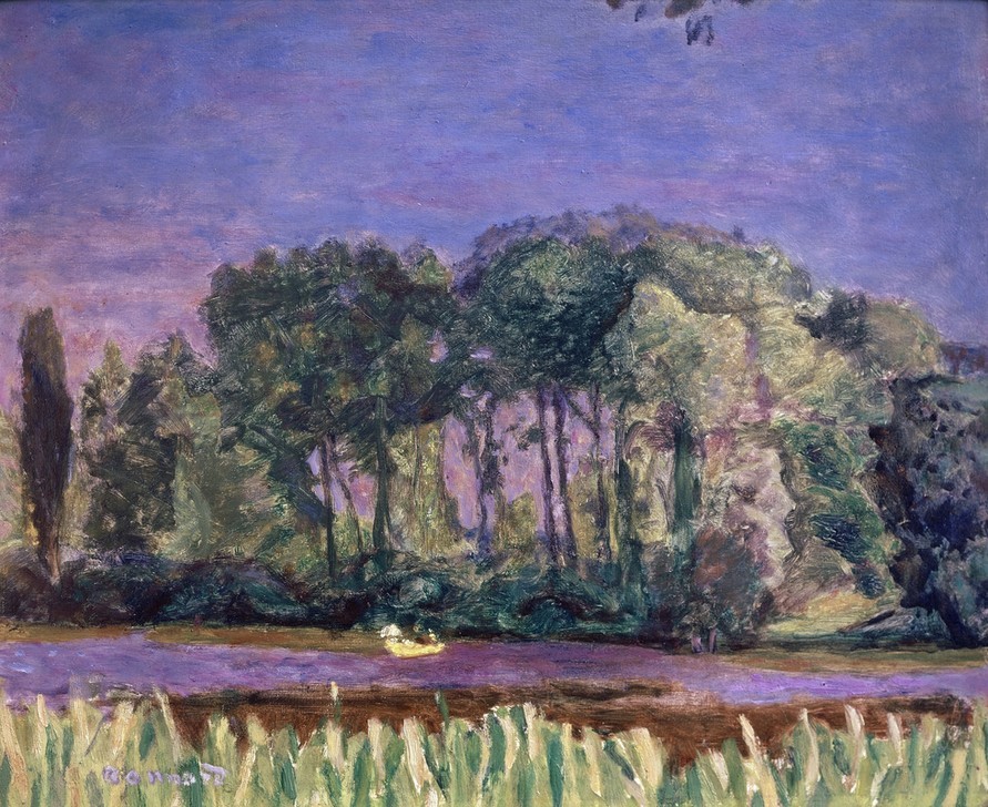 Pierre Bonnard, ORILLAS DEL SENA (Landschaft, Fluss, Bäume, Idylle, Post-Impressionismus,  Wohnzimmer, Wunschgröße, Klassische Moderne)