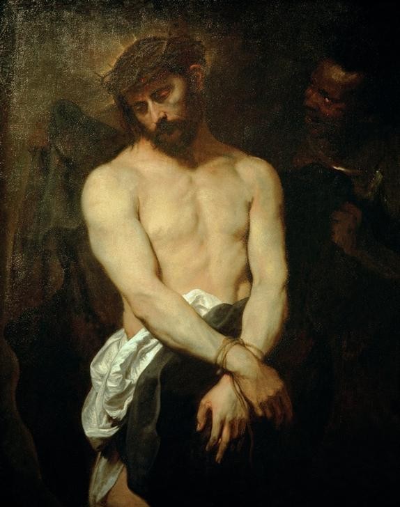 Anthonis van Dyck, Ecce Homo (Christus, Dornenkrone, Passion, Geißelung, Christentum, Religion, Neues Testament, Bibel, Barock, Klassiker, Wunschgröße, Wohnzimmer)