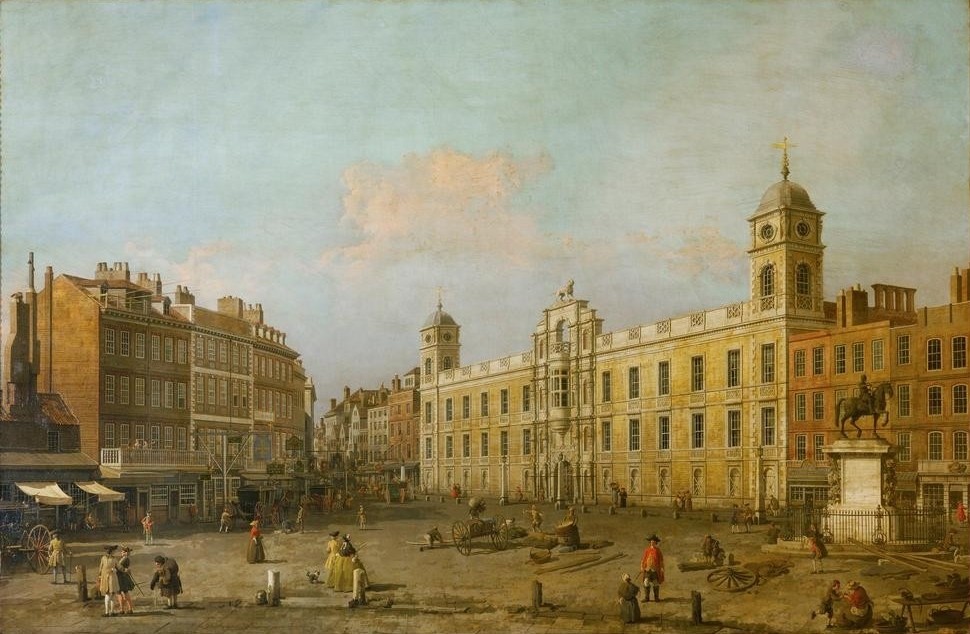 Giovanni Antonio Canaletto, London, Northumberland House (Architektur, Städte, London, England, Gebäude, Menschen, Alltg, Gesellschaft, Barock, Klassiker, Wunschgröße, Wohnzimmer)