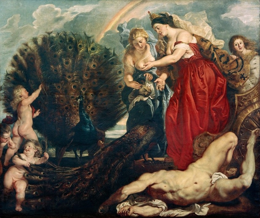 Peter Paul Rubens, Juno und Argus (Kunst,Mythologie,Barock,Pfau,Metamorphose,Griechisch-Römische Mythologie)