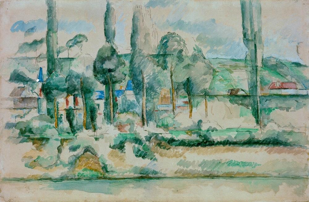 Paul Cézanne, Le Château de Médan (Geographie,Landschaft,Schloss,Impressionismus,Französische Kunst,Topographie)