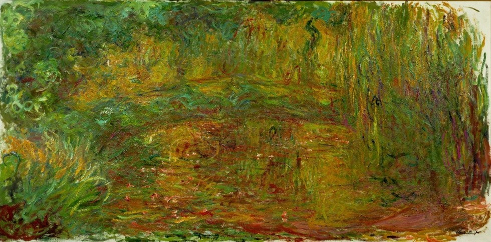 Claude Monet, Le Pont japonais (Brücke,Garten Und Park,Kunst,Landschaft,Wasser,Impressionismus,See,Hausgarten,Französische Kunst,Ziergarten,Gartenteich,Garten)