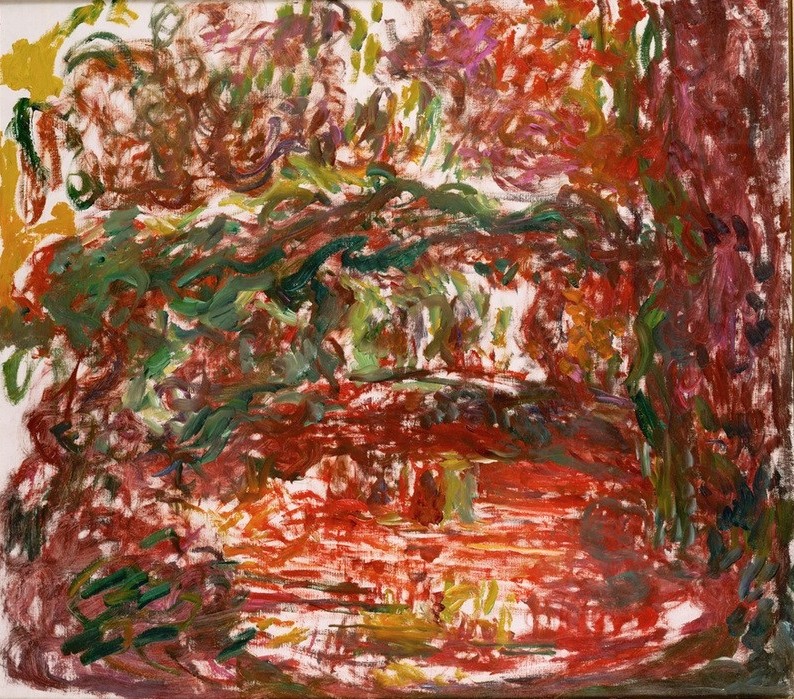 Claude Monet, Le Pont japonais (Brücke,Garten Und Park,Landschaft,Wasser,Impressionismus,See,Französische Kunst,Ziergarten,Gartenteich,Garten)