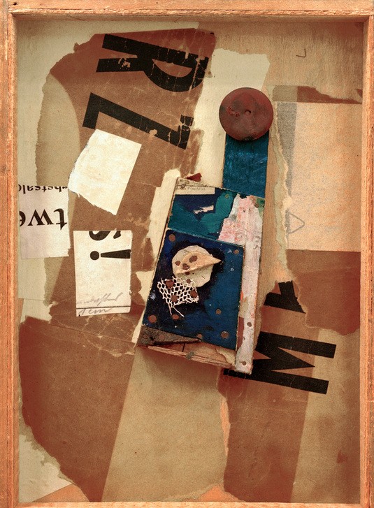 Kurt Schwitters, Ohne Titel (Merz) (Abstraktion, Collage, Zeitungsausschnitte, Papierschnipsel, Dadaismus, Merzbilder,  Wohnzimmer, Wunschgröße,)